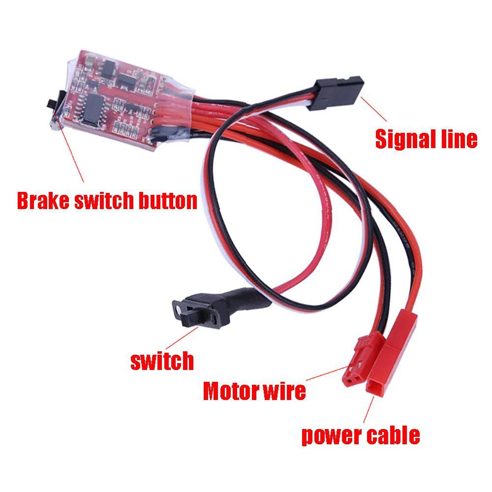 Mini for Controller Boat Car Prototank 30A ESC 2KHz Forward Motor Speed Controller Reverse Brush Brake