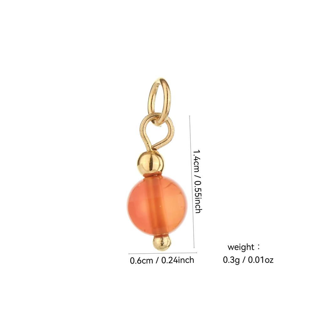 Handmade 18k Gold Electroplated Natural Stone Bead Earrings