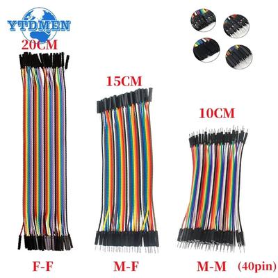40Pin Dupont Line 10cm 15cm 20cm Dupont Cable Male To Male Female To Female Male To FeMale Jumper Wire, for Arduino DIY KIT
