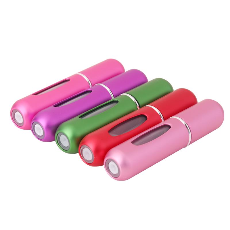 Ultra Light Mini Scrub Portable Cosmetic Storage Box with Perfume Refill Bottle for Travel Accessories