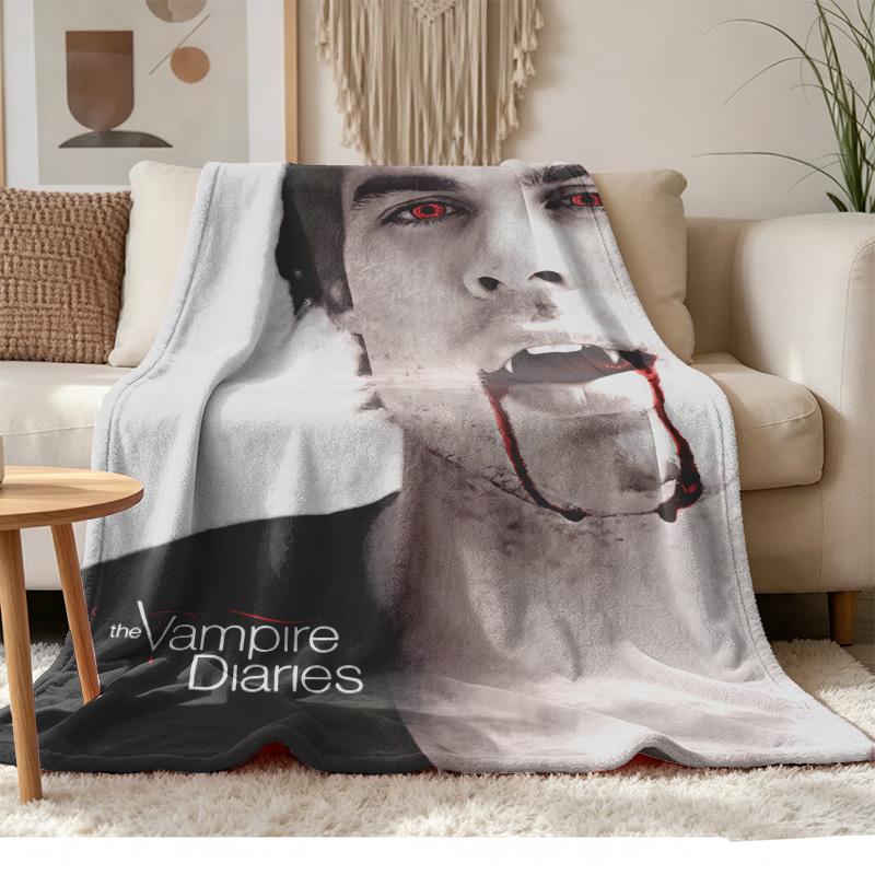 Damon Salvatore Soft and Comfortable Flannel Suitable for Sofas Living Rooms Outdoor Camping Travel and Also Makes a Great Anniversary Gif