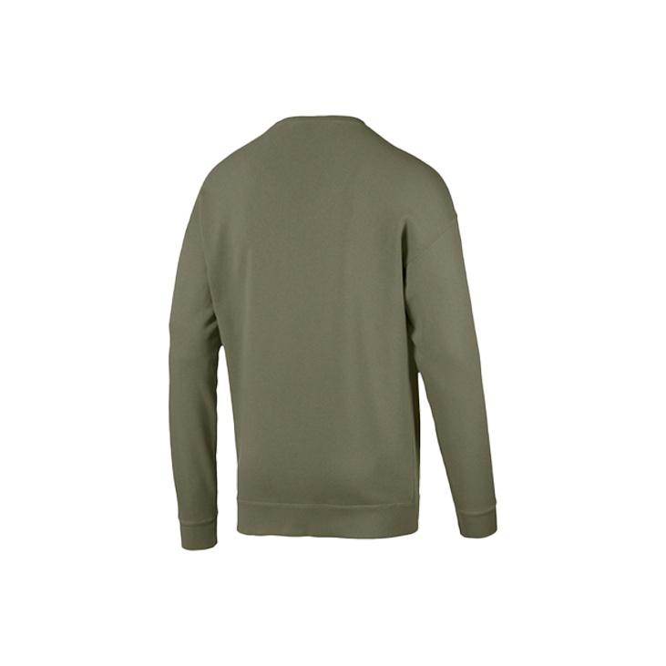 Puma Letter Print Crew Neck Sweatshirt Men Tops Teal 596848-46