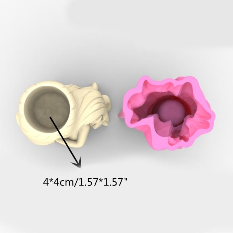 Succulents Flower Pot Resin Silicone Mold Suitable for Diy Garden Concrete Flower Pot Pen Holder Crafts Home Decor