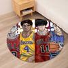 Slam Dunk Printed Round Rug Carpet Chair Rug Area Rug Entryway Doormats,for Office Chair Living Room Bedroom Kitchen Room.