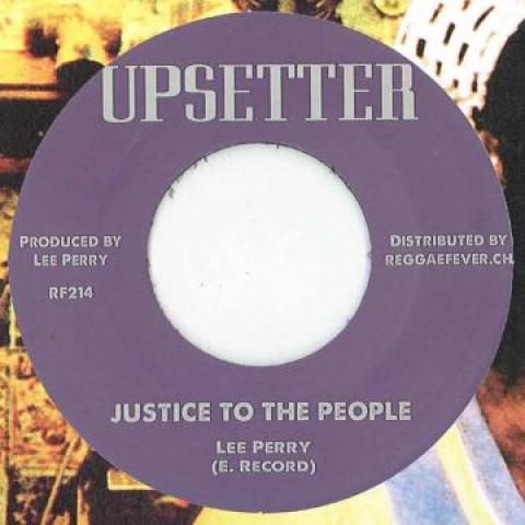 7inch Record LEE PERRY - Justice To The People / Verse Two RF214 Upsetter/Reggae 1973 Europe Reggae, Ska & Dub Used