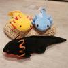 23-80cm Kawaii Colorful Newt Salamander Plush Toy Stuffed Soft Pillows Room Sofa Cushion Cute Axolotl Doll Keychain Pendant Gift