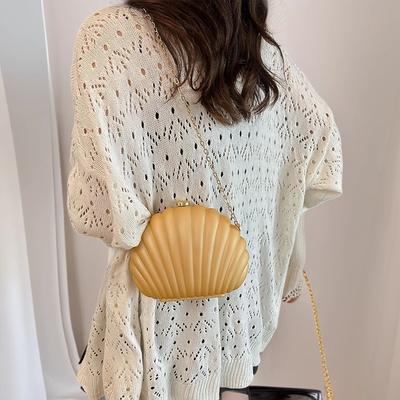 Fashion Personality Creative Acrylic Scallop Women's Dinner Bag New Exquisite and Cute One Shoulder Crossbody Bag