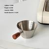 Coffee Measuring Cup Stainless Steel Coffee Extract Cup Espresso Cup Italian Liquid Cup Coffee-Ounce Cup Milk-Jar Milk Cup 100M