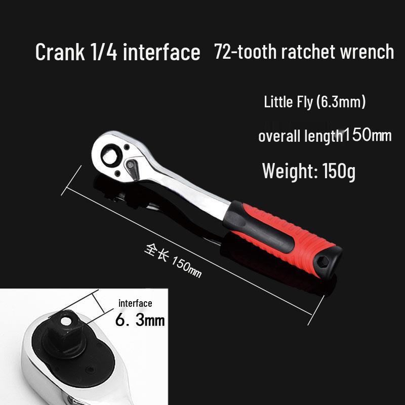 Mittleres und kleines bidirektionales Knarrenschlüsselset: Schnelles Steckschlüsselwerkzeug für die Autoreparatur.