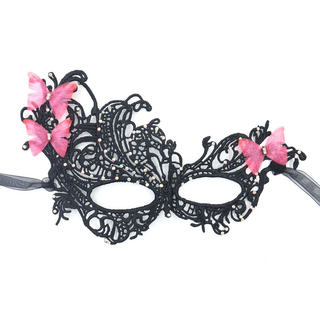Princess Lace Phoenix Mask With Glitter And Gradient Colors For Halloween Costume Party