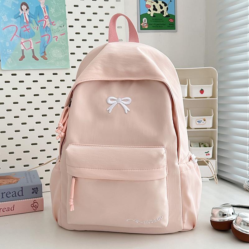 School Bag Female, Versatile and Simple Ins Korean Version Backpack Japanese High Value Small Fresh Backpack Student School Bag