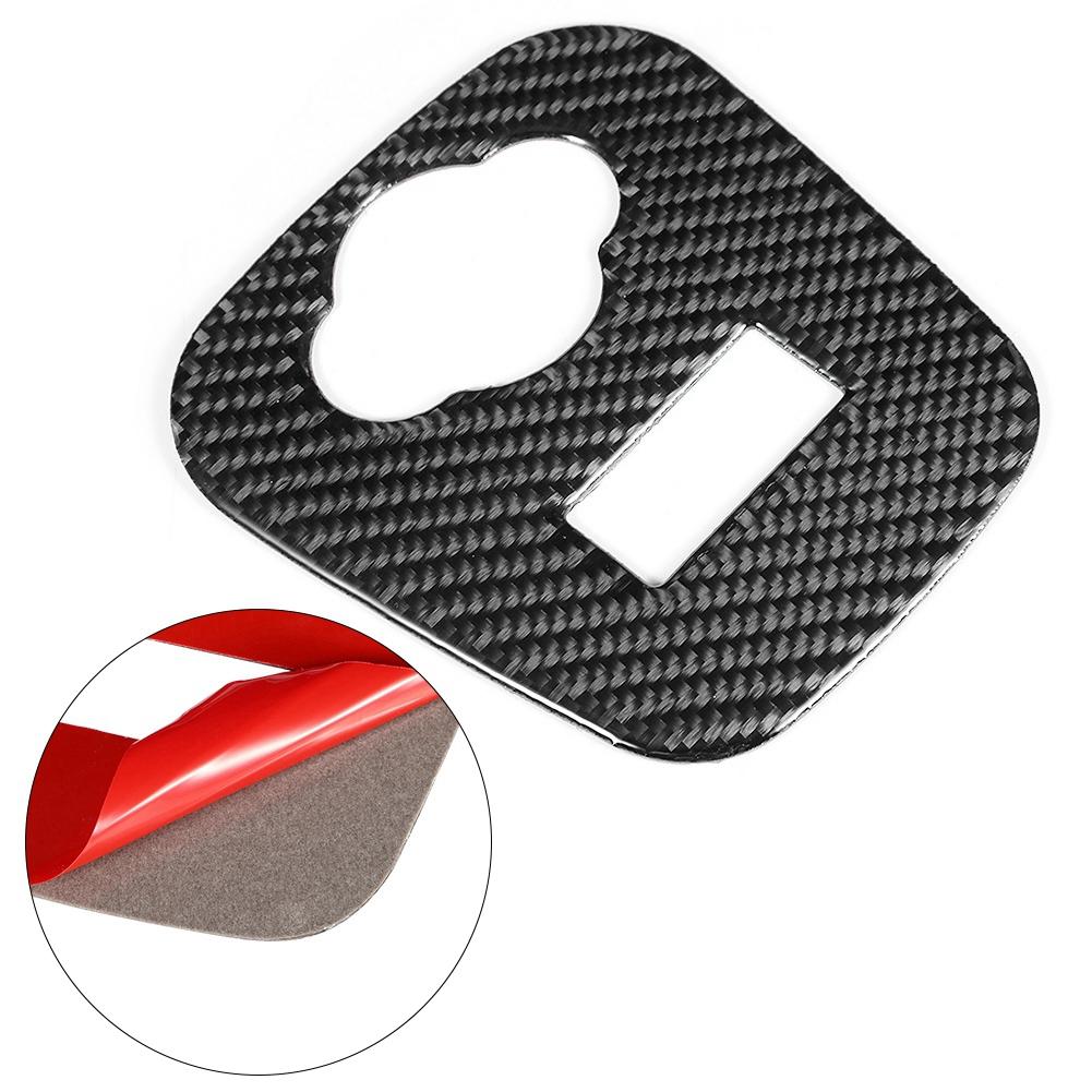 Carbon Fiber Cigarette Lighter Panel Cover Trim Sticker Fit for Mini Cooper F55 F56 F57