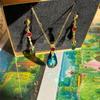 Three Eagle Moving Castle Earrings Ear Clips Necklace Pendants Anime Peripheral Accessories