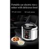 Tragbarer Reiskocher fürs Auto, 2 l, elektrischer LKW-Multikocher, Suppenbrei, Dampfgarer, elektrische Lunchbox, 12 V oder 24 V
