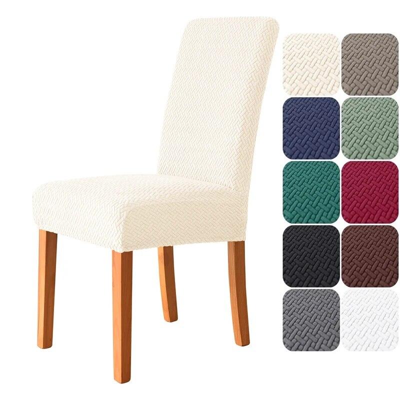1/4Pcs Elastic Pure Color Cover Chair Cover Universal Size House Seat Seatch Durable Chair Protective Cover For Home El