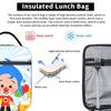 Clown P-Plims Insulated Lunch Bags Thermal Bag Reusable,Meal Container Cartoon  High Capacity Tote Lunch Box Food Bag School