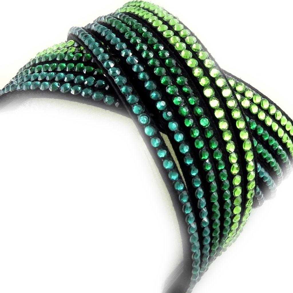 Les Trésors De Lily [L1573] - Bracelet Créateur 'Sissi' vert (2 tours)