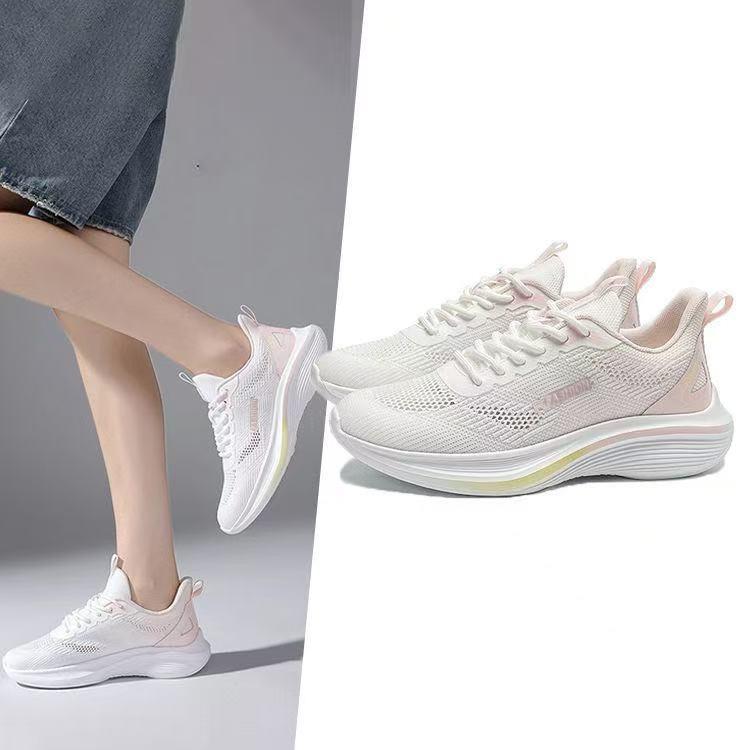 Autumn new breathable fly knit shoes ins student running sneakers, casual shoes shoes 36