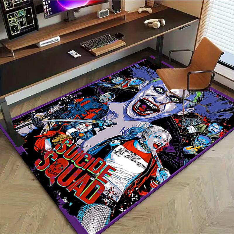 1PC Harley Quinn Suicide Squad Extra Large Non-Slip Floor carpet, Office, family, bedroom, Studio - Large Area Rug Indoor Rugs1141A