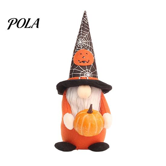 Safety Halloween Decor for Kids Gnome Figurine, Fabric Pumpkin Bat Ornament, Faceless Doll Creative Desktop Figurine Shelf Table, Spooky Home