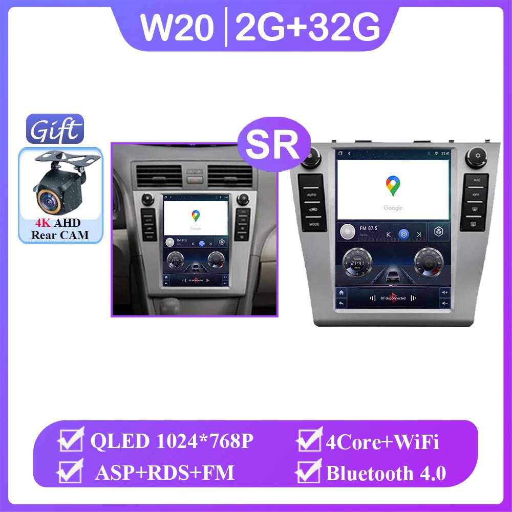 Android 14 9.7 Inch NO 2din Carplay Android Auto For Toyota Camry 6 XV 40 50 2006 - 2011 Car Radio Multimedia Player Navigation