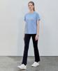 BASIC HOUSE Women'S Cool Breeze Raglan Round Short Sleeve T-Shirt Blue Lzts3223 (Type B)