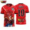 2026 Dragon Ball Football Jersey Japanese Anime Graphic T-shirt Men's Sports