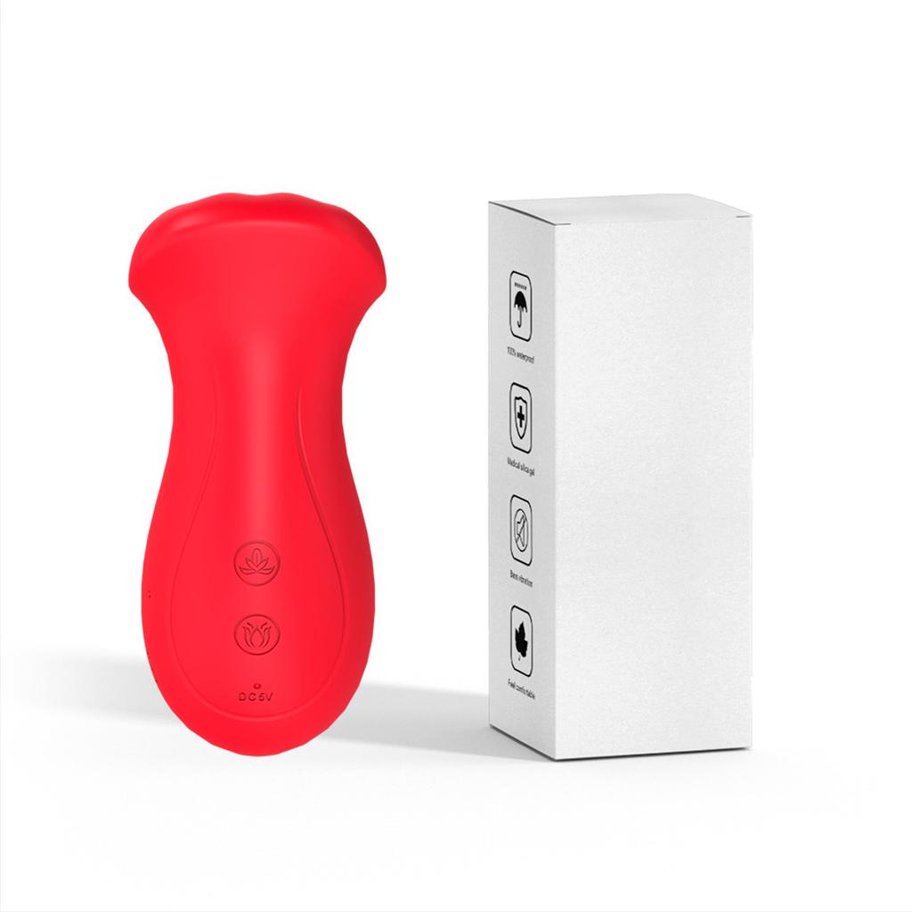 3 IN 1 Mouth Sucking Vibrator G-Spot Vibrator Clitoral Stimulator Couples Tongue Vibrator Vaginal Stimulation Rose Toys Sex Toys