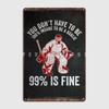 Hockey Goalie Metal Sign Pub Living Room Printing Plaques Tin Sign Poster