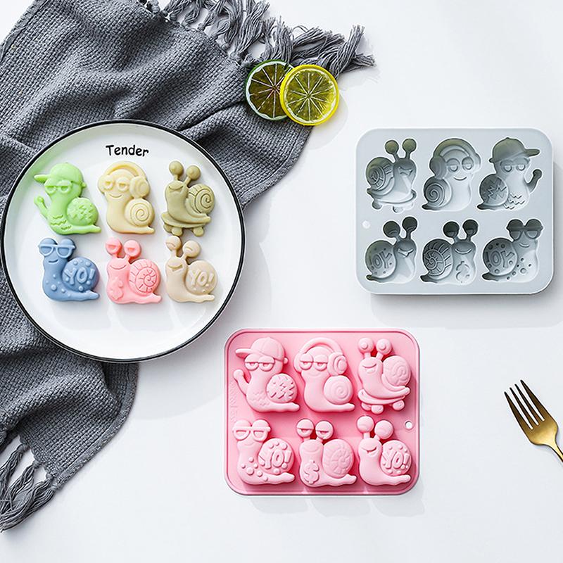 Schokoladenform Schnecke Silikonform für Kuchen Gummibärchen Wackelpudding Eiswürfel, Kuchen Dekoration Seifenform Silikon Backform
