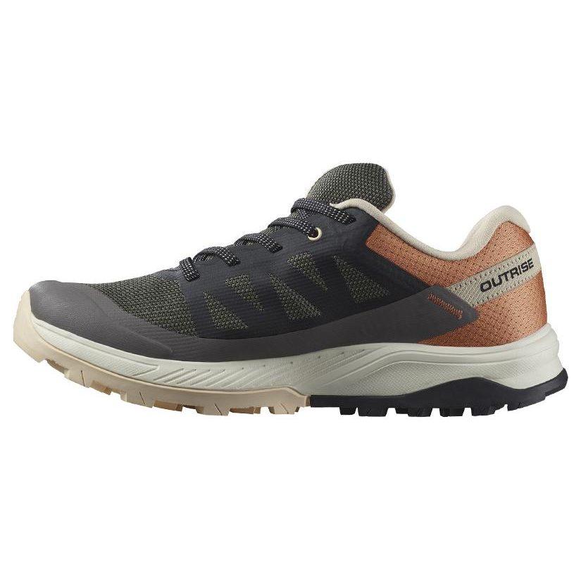SALOMON Fashion Slip Resistant Abrasion Resistant Low top Outdoor Shoes Women's Black Brown L47219100