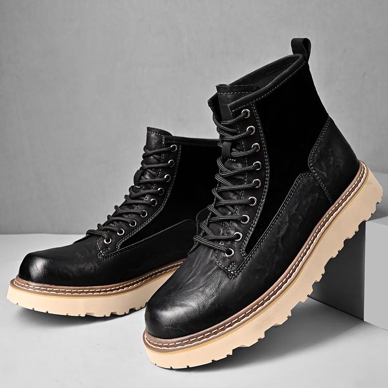 

Мужские повседневные высокие ботинки Ботильоны 45 чёрный