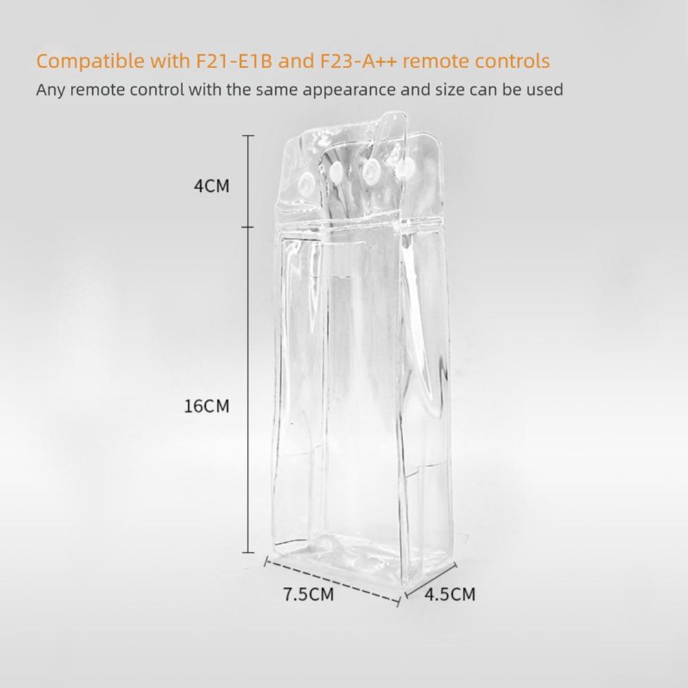 PVC Remote Control Protective Cover Transparent Large Capacity Dust Bag Multifunctional Wireless Remote Control Bag