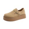 Fashion 2025 New Thick-soled Height-increasing Shoes New Retro and Laid-back Style Anti-slip Single Shoes Soft-soled Women Shoes