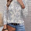 Womens Round Neck 3D Dinosaur Print Tee - Casual Fit 7/8 Sleeve 2025