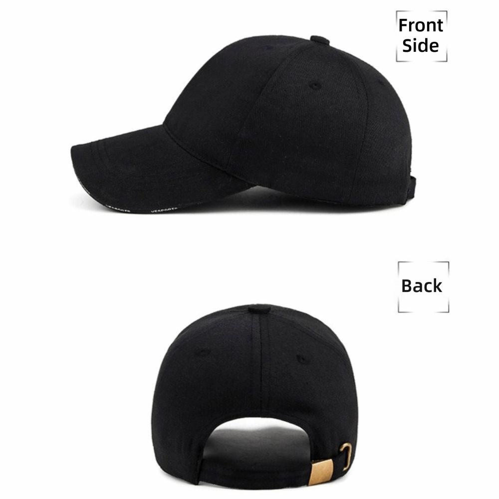 New Adjustable Baseball Hat Unisex Black White Sun Hat Baseball Cap Spring Summer