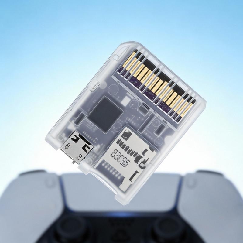 Gaming Accessories for Console Game Card Reader Injection Molded Transparent Case Game Console Cartrige Adapter