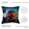 DOG MAN Anime Cushion Cover Anti-dustmite Pillowcase Invisible Zipper Silky Short Plush Sofa Cushion Cover
