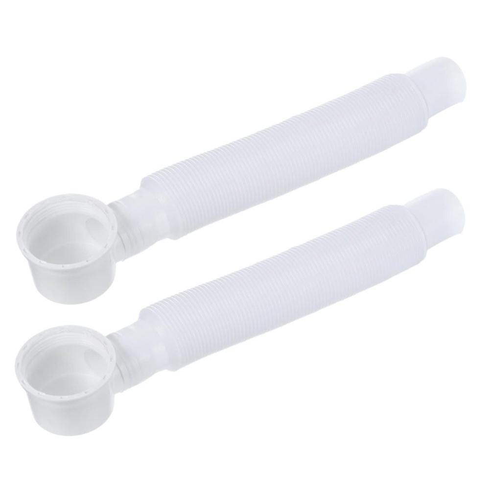 Retractable Bathtub Drain Tube Plastic Waste Pipe Replacement Kit for Home Bathroom Moisture and Temperature Resistant