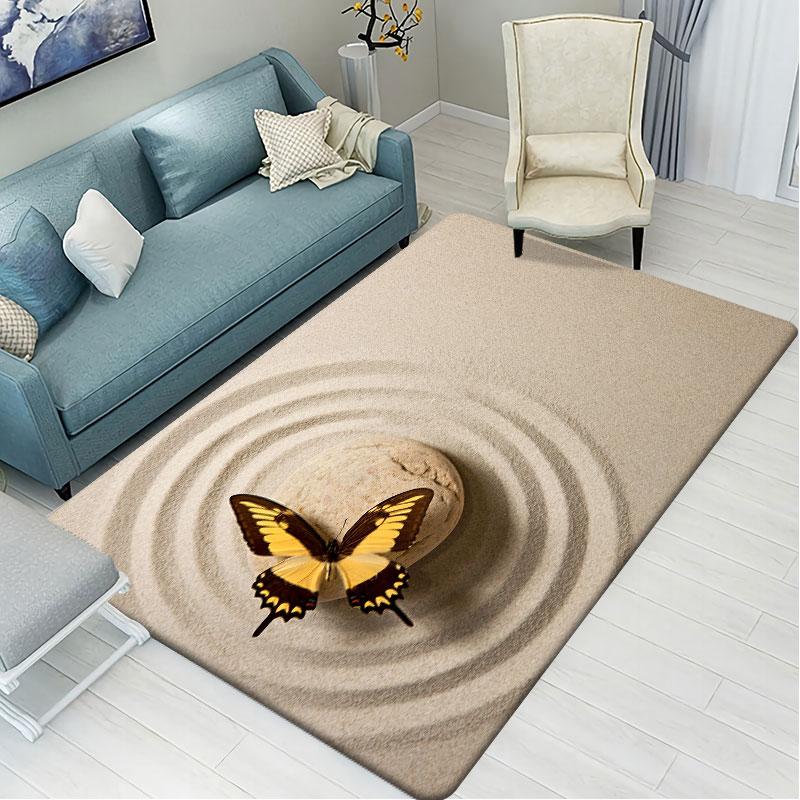 

Красочный коврик для входной двери в виде бабочки, домашний ковер, коврик для спальни, гостиной, нескользящий ковер для ванной комнаты 50x80cm