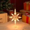 Suction Cup Design Christmas Window Lights Snowflake Hanging Sucker Lamp Christmas LED Light New Year Celebration