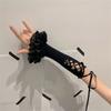 Elegant Lace Trim Flare Arm Sleeves With Ballet and Ribbon Design For Dance And Theme Event Dressingup Anime Armwear