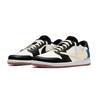 Jordan X Travis Scott Air Jordan 1 Travis Scott X Collaboration 11.0 Leather Magic Low Top Vintage Basketball Shoes DZ4137-700(Team1677-)