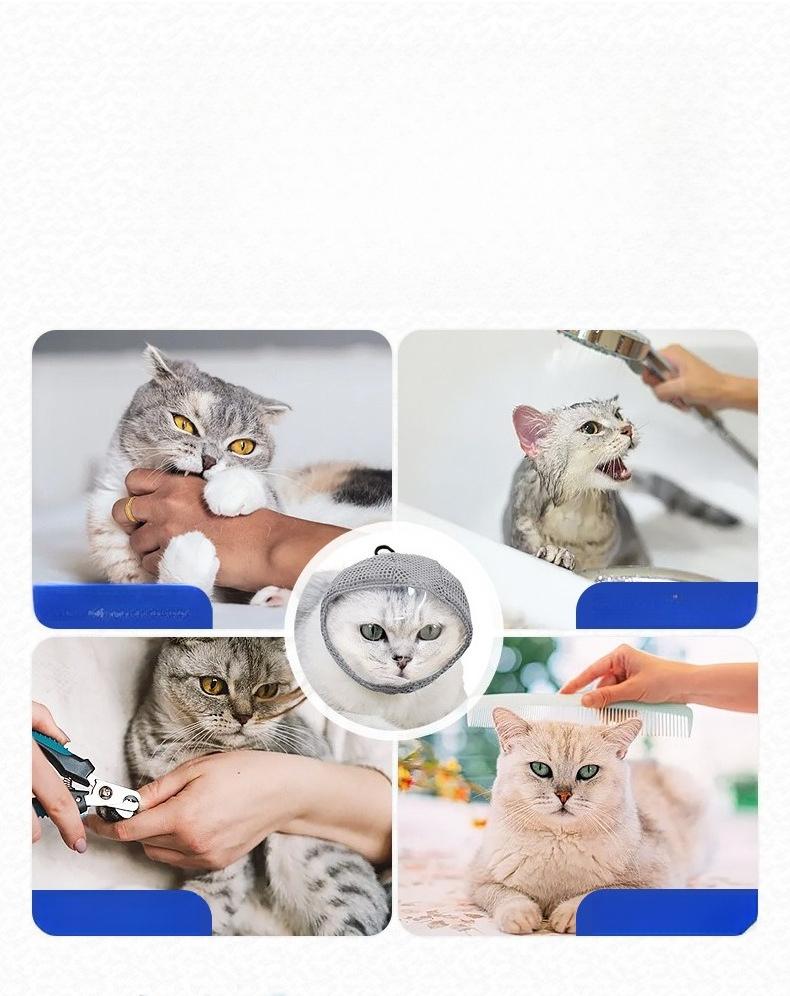 New pet supplies cat headgear anti licking anti scratching anti food unobstructed view breathable cat mask