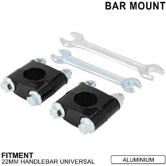 

Motorcycle Handlebar Risers 22mm 7/8 Handle Bar Clamp Mounts CNC Universal for CRF SSR XR Tao Tao 50 70 110 Dirt Pit Bike Black