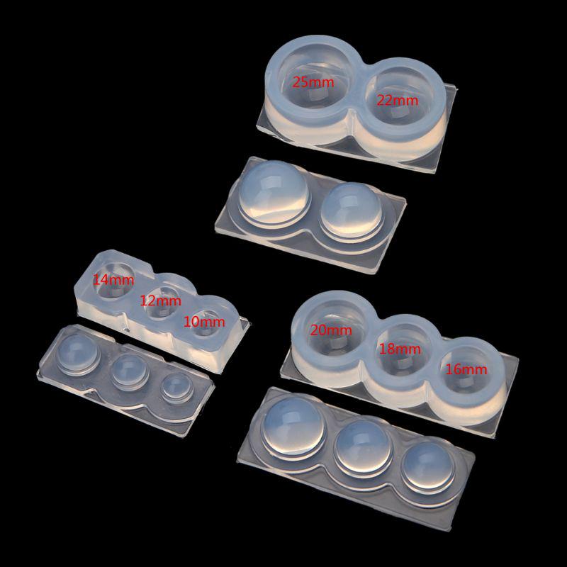 3D Round Ball Oval Square Silicone Molds DIY Pendant Mold For Epoxy Resin 3D Mould Jewelry Making Crafts Tools Accessories