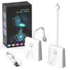 Toilet Night Lights, USB Rechargeable LED Bowl Projection Lighting with Motion Sensor, Cool Fun Bathroom Accessory - Unique & F