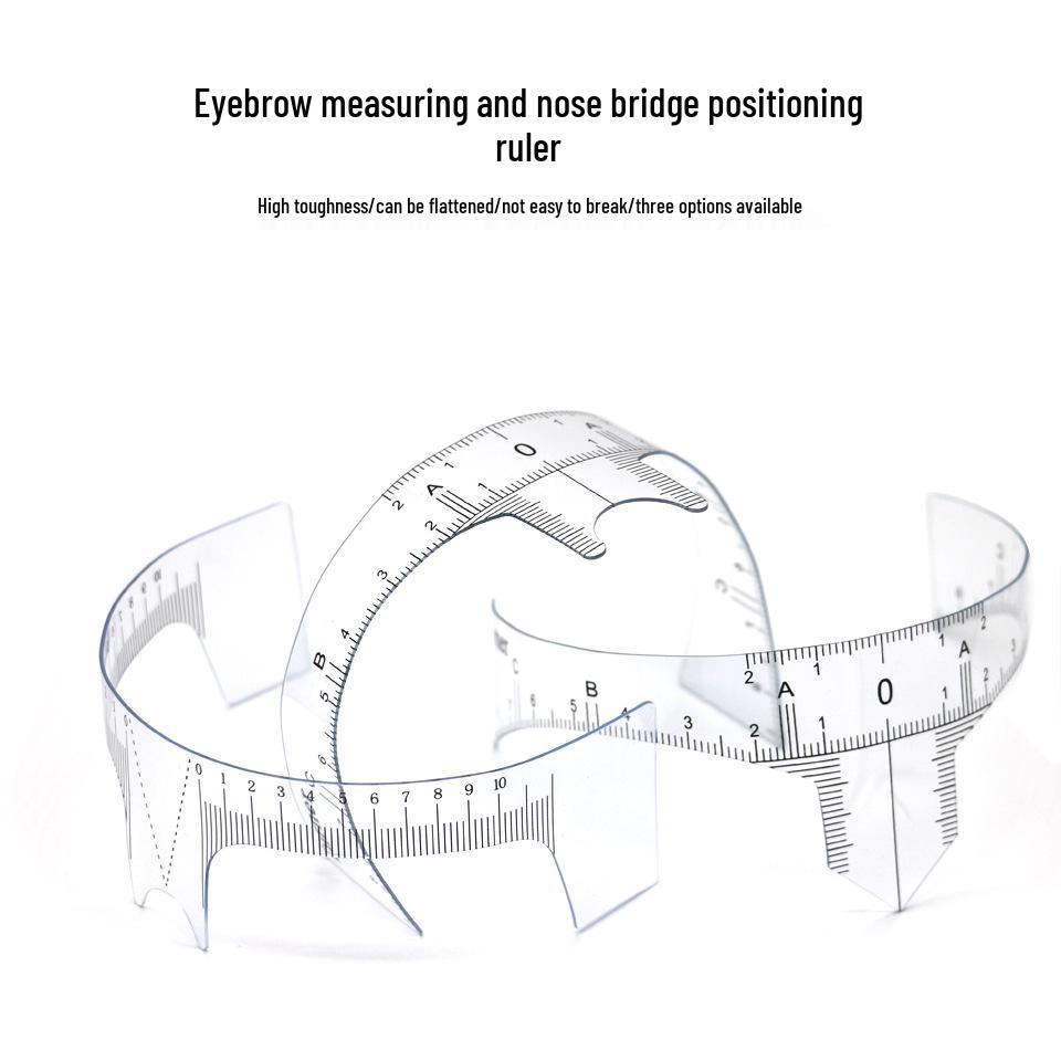 Precision Eyebrow & Nose Positioning Ruler for Symmetrical Makeup