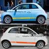 Fiat 500 Abarth Motorsport Side Stripe Stickers