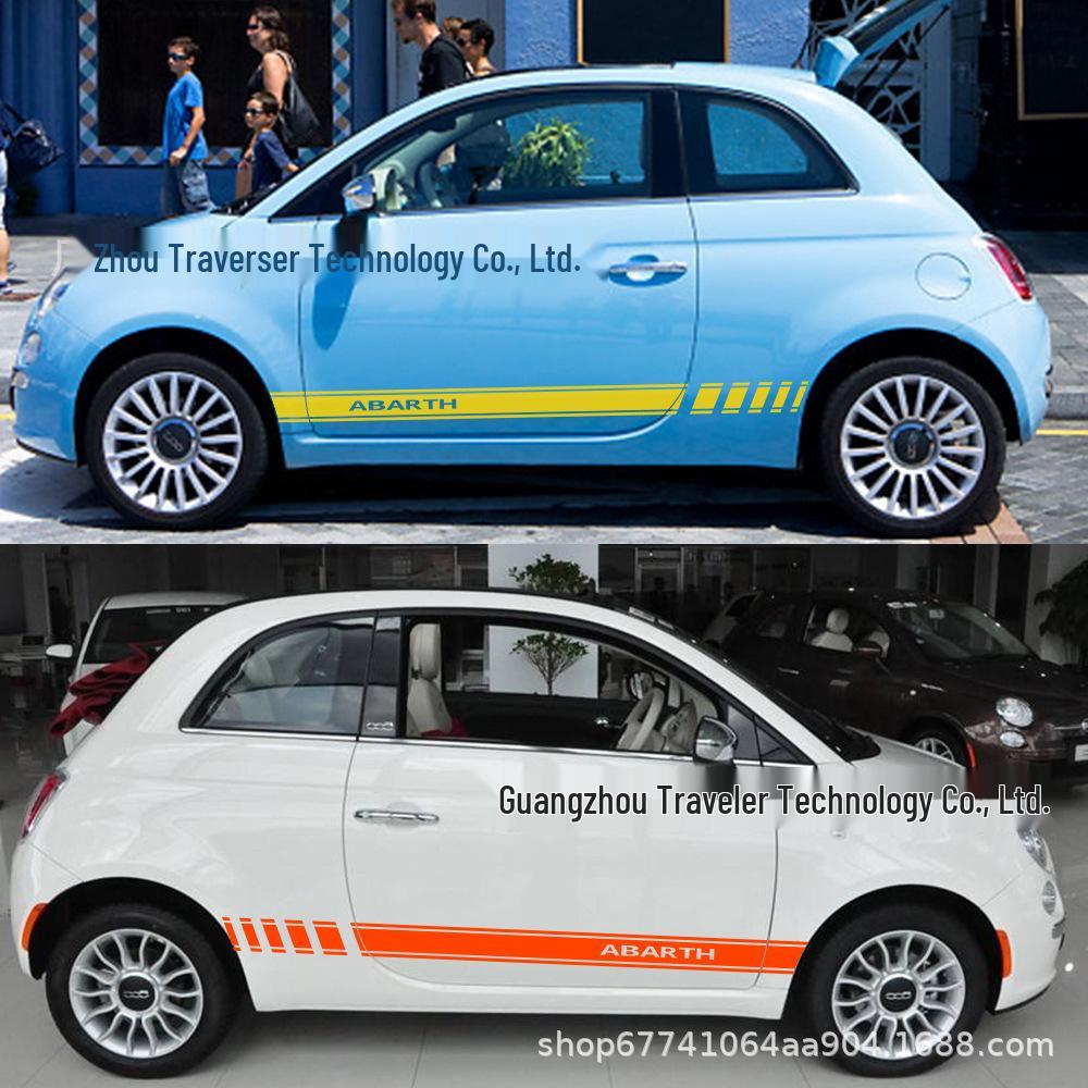 Fiat 500 Abarth Motorsport Side Stripe Stickers